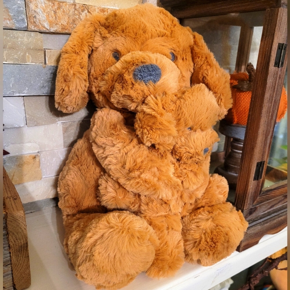 💥‎ 3/$24 Cloud Island Plush Dog and Puppy Rattle Set